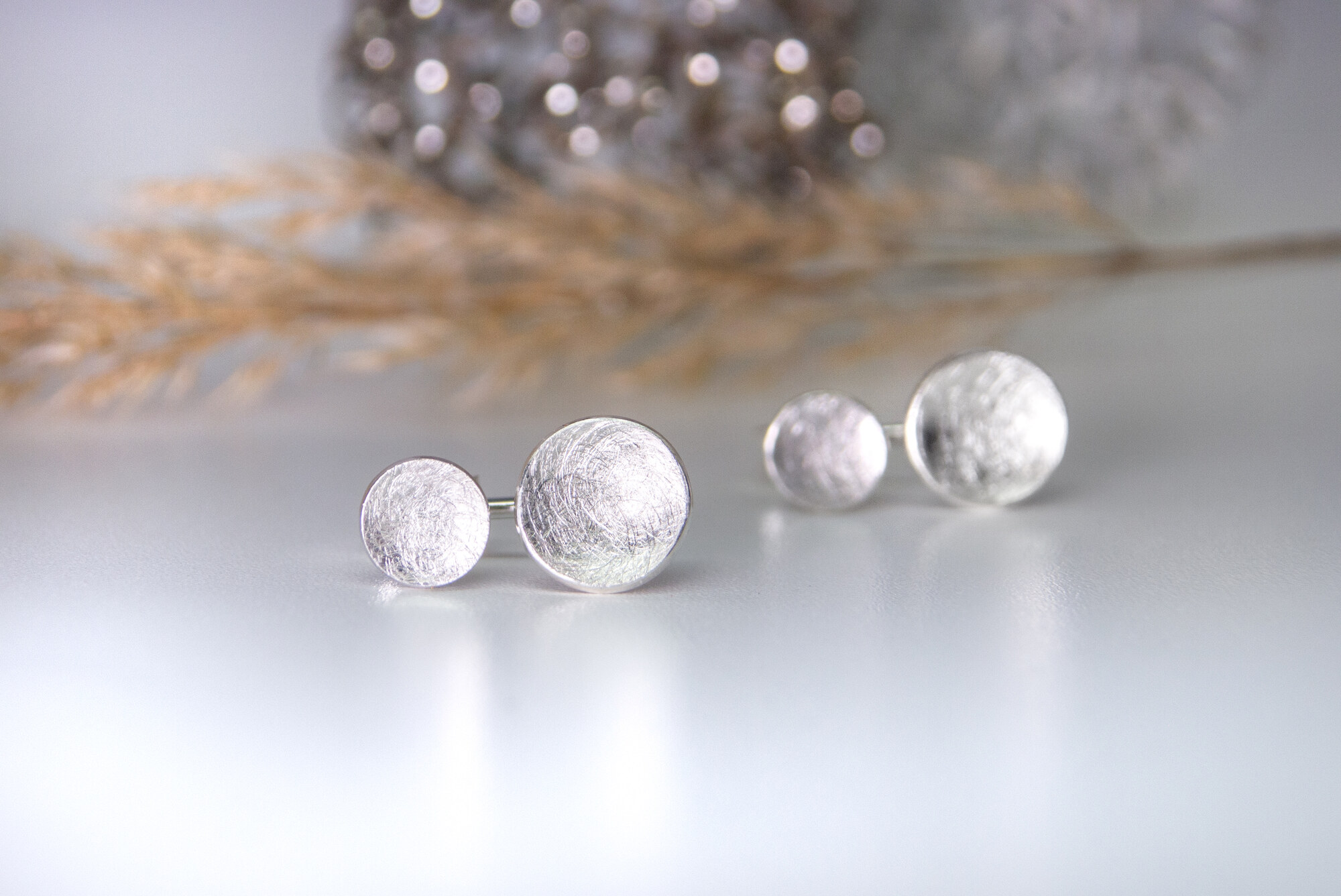 Doppel Ohrstecker aus 925 Silber