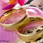 Eheringe 585/- Gelbgold, Damenring mit Brillant