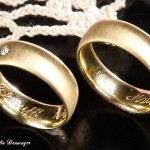 Eheringe 585/- Gelbgold, Damenring 1 Brillant
