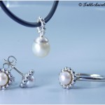 Schmuckset Silber und Perlen