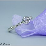 Silberring mit Swarovski Gemstones