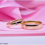 Eheringe 585/- Gelbgold, Damenring mit Brillant 2mm 0,03ct.