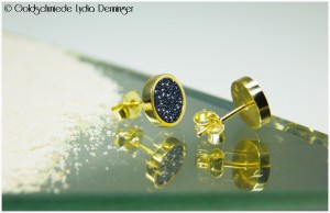 Luxcera-Ohrstecker 585/- Gelbgold