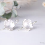 Blüten Ohrringe Ohrhänger 925 Silber 1 Blüten Ohrringe, Ohrhänger in 925 Silber.